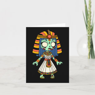 Cartão De Notas Zombie Egípcia Bonita