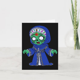 Cartão De Notas Zombie marroquino giro