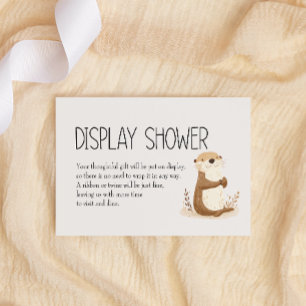 Cartão De Notas Zoo Nursery Animais Chá para Exibição de Bebê