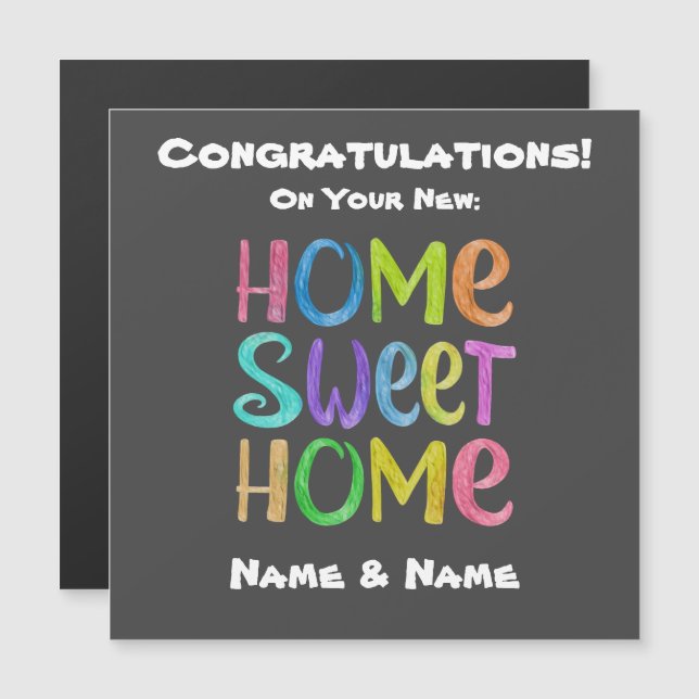 Cartão de Nova Casa (Frente/Verso)