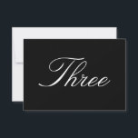 Cartão de Número da Mesa<br><div class="desc">Cartão de número de mesa simples,  ótimo para casamentos.</div>