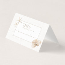 Cartão de Número da Mesa para Casamento Elegância 