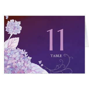 Cartão de Número da Tabela de Casamento de Jardi