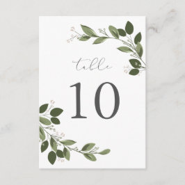 Cartão de Número de Mesa Blushing Sprigs