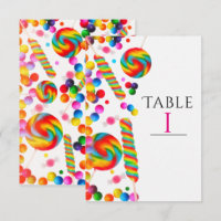 Cartão de Número de Mesa de Festa de Aniversário d