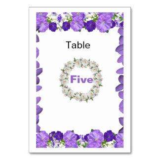 Cartão de Número de Mesa Floral Elegant Arch para 