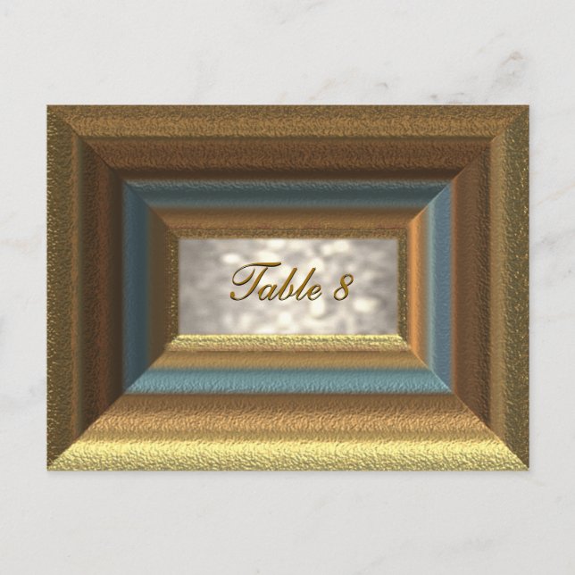 Cartão de Número de Tabela Bellemare (Frente)