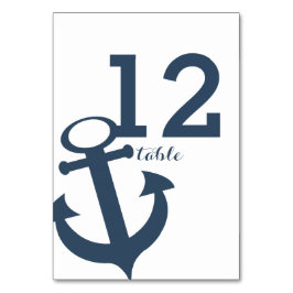 Cartão de Número de Tabela de Âncora