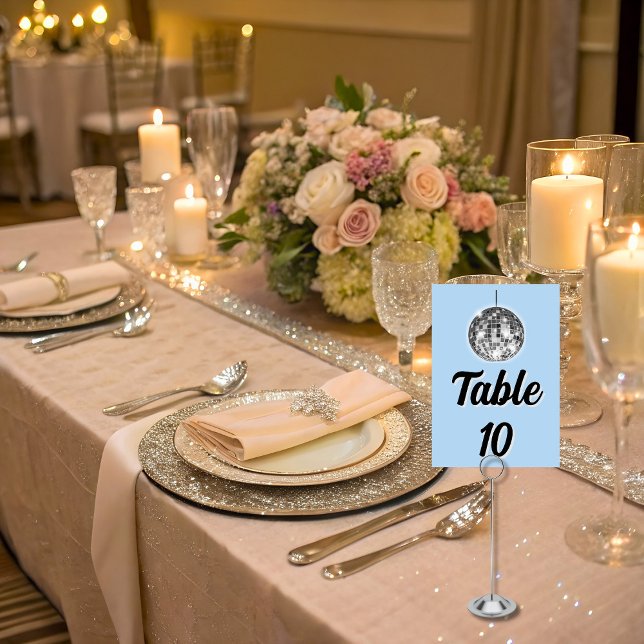 Cartão de Número de Tabela de Boas-vindas do Disco (Criador carregado)