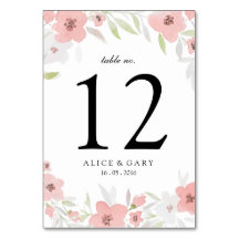 Cartão de Número de Tabela de Casamento de Cor de