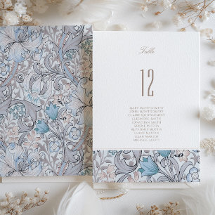 Cartão de Número de Tabela de Casamento de Lily ou