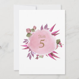 Cartão de Número de Tabela de Casamento Elegante C