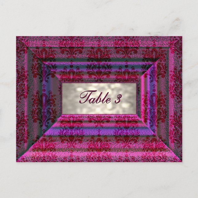 Cartão de Número de Tabela Monteuxe (Frente)