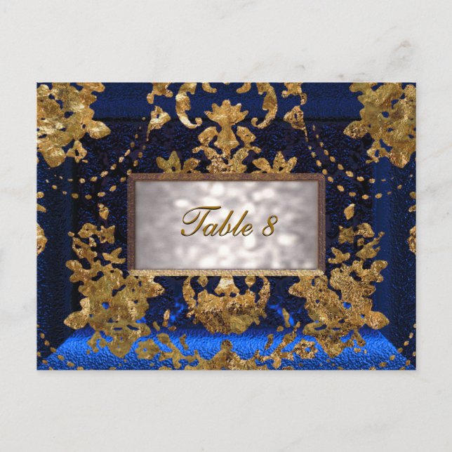 Cartão de Número de Tabela Vitoriana do Saphire Be (Frente)