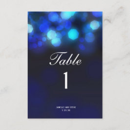 Cartão de Números de Mesa de Casamento Céu Azul Me