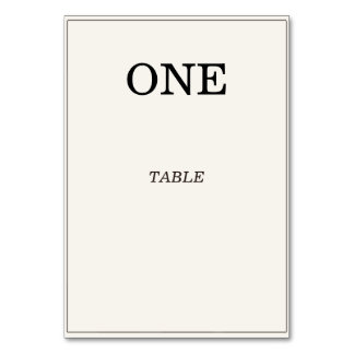 Cartão de Números de Mesa de Casamento Elegante Ol