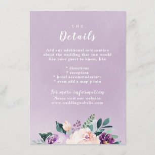 Cartão de núpcias floral de sangue