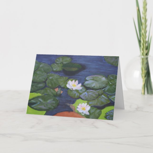 Cartão De "O Waterlilies Vermeer " (Frente)
