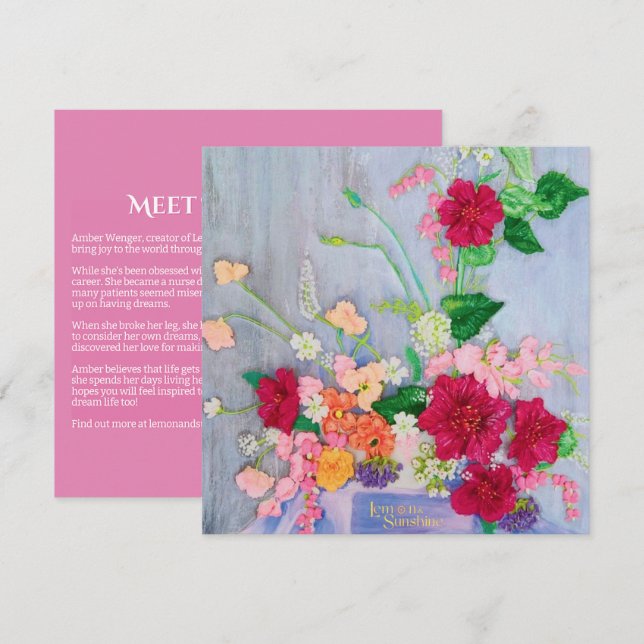 Cartão de Obrigado "Sinta-se Livre" (Frente/Verso)