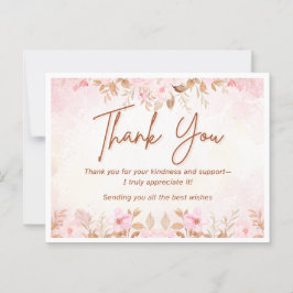 Cartão de Obrigados de Casamento