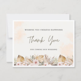 Cartão de Obrigados de casamento | Elegante