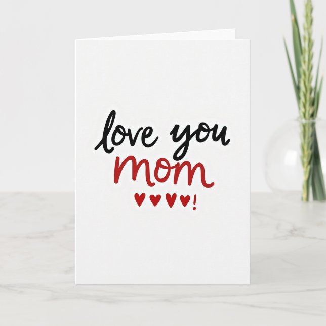 Cartão de Ocasional Especial para Mãe (Frente)