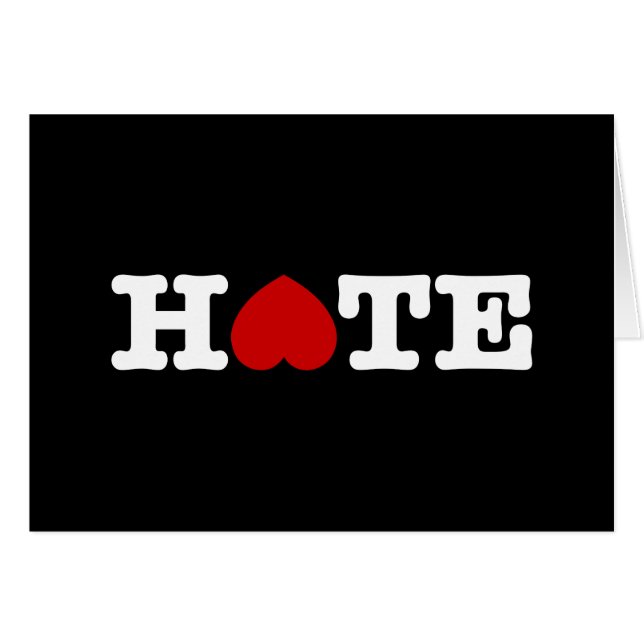 CARTÃO DE ÓDIO (Frente Horizontal)