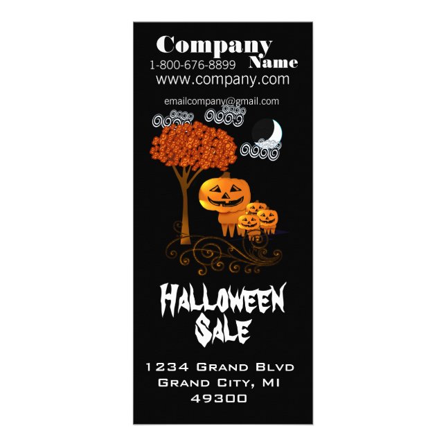 Cartão de Oferta de Halloween (Frente)