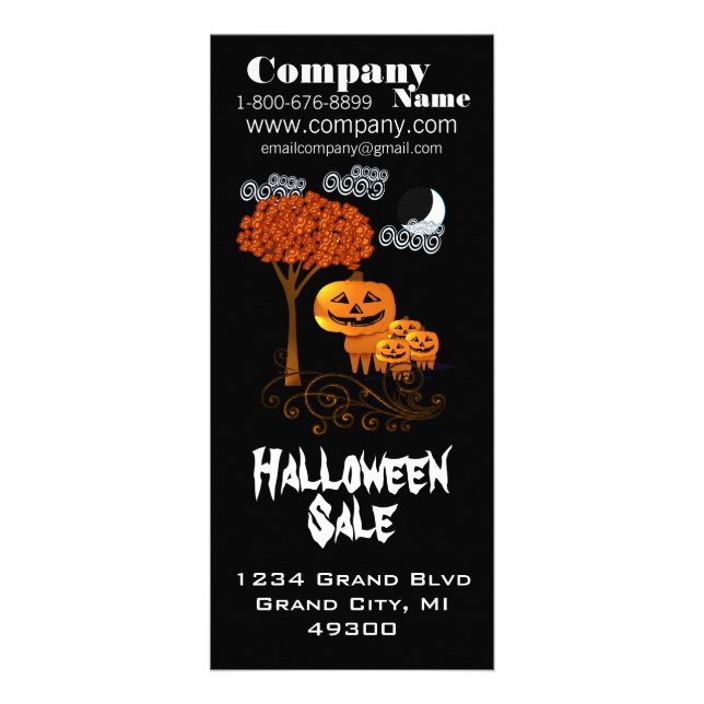 Cartão de Oferta de Halloween (Frente)