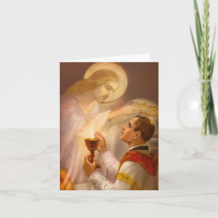 Cartão de Oferta de Memorial de Missa Católica