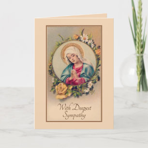 Cartão de Oferta de Missa Católica de Condolências
