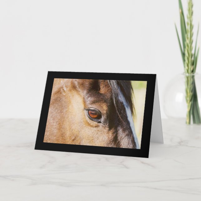 Cartão de Olho de Cavalo (Frente)