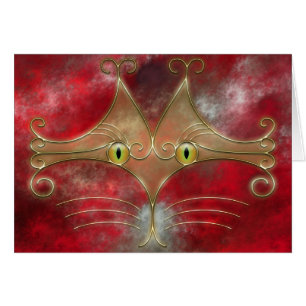 Cartão de Olhos de Gato