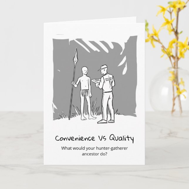 Cartão de opções de estilo de vida de Duro hilário (Flor Amarela)