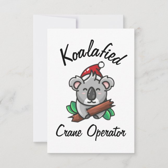 Cartão de Operador de Guindaste Koalificado (Frente)
