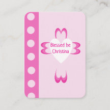 Cartão de Oração Batismo Abençoado