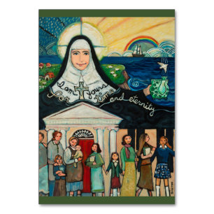 Cartão de oração Catherine McAuley, fundadora de c
