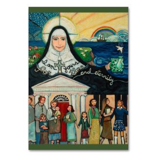 Cartão de oração Catherine McAuley, fundadora de c