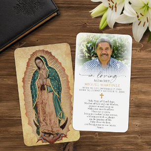 Cartão de Oração Católica Funeral de Nossa Senhora
