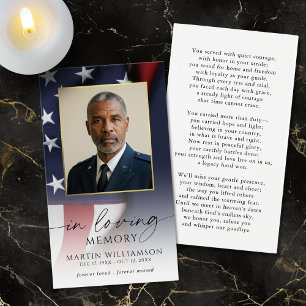 Cartão de Oração com Foto de Sincera Condolência M