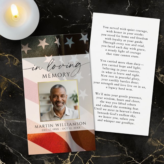 Cartão de Oração com Foto do Funeral Militar da Ba (Criador carregado)