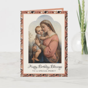 Cartão de Oração da Virgem Maria Jesus Escritura R