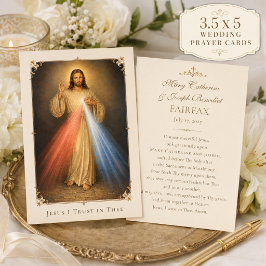 Cartão de Oração de Casamento Católico da Divina M