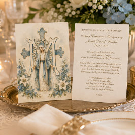 Cartão de Oração de Casamento Católico Nossa Senho