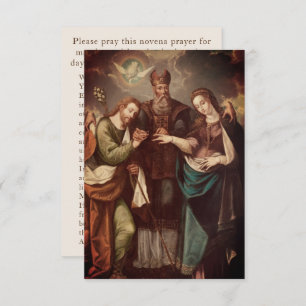 Cartão de Oração de Casamento Personalizado de Vin