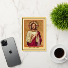 Cartão de Oração de Comunhão Espiritual EM LETRA G