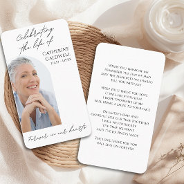 Cartão de Oração de Foto de Arch Funeral Minimalis