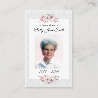 Cartão de Oração de Foto Memorial | Oração do Senh