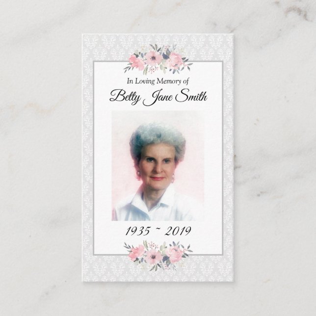 Cartão de Oração de Foto Memorial | Oração do Senh (Frente)