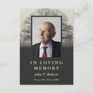 Cartão de Oração de Foto Silhouette de Árvore